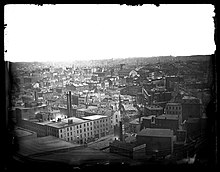 George Bradford Brainerd's painting "From Bridge Tower", circa 1872