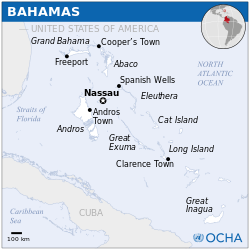 Location of The Bahamas