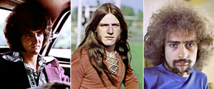 Original lineup of Grand Funk Railroad (left to right: Don Brewer, Mark Farner, and Mel Schacher)