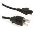 3-Prong Mickey Mouse Style Round AC Power Cord