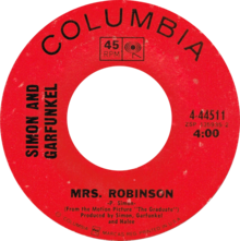 Mrs Robinson by Simon and Garfunkel US vinyl (The Graduate credit).png