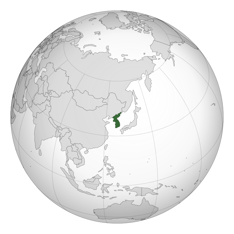 Location of Korea