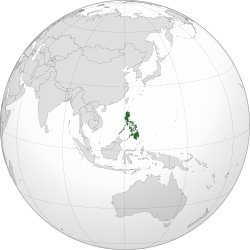 Location of the Philippines