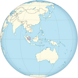 Location of Singapore