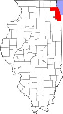 Location within Illinois