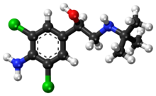 Clenbuterol ball-and-stick model.png