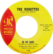 Be My Baby by The Ronettes US single side-A.png